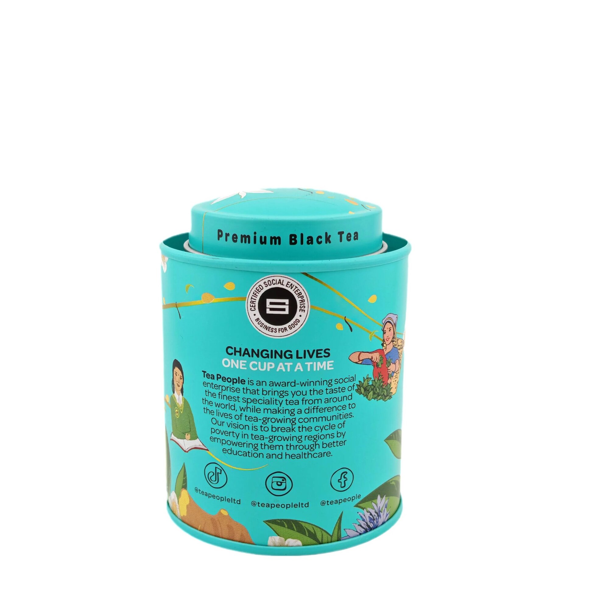 Organic Assam (tgfop1) - Loose Black Tea - 40g Mini Tin Caddy