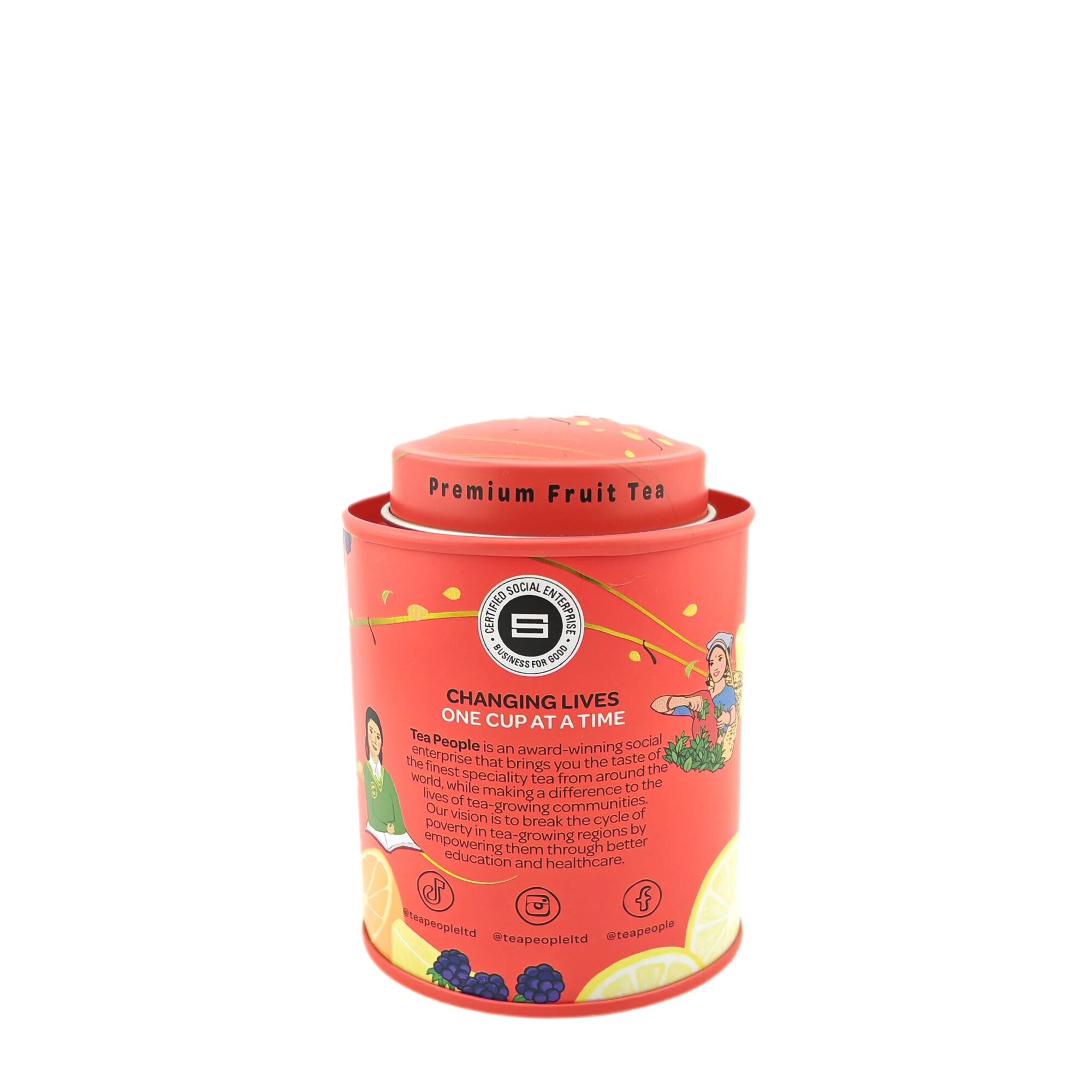 Organic Very Berry - Loose Fruit Tea - 50g Mini Tin Caddy