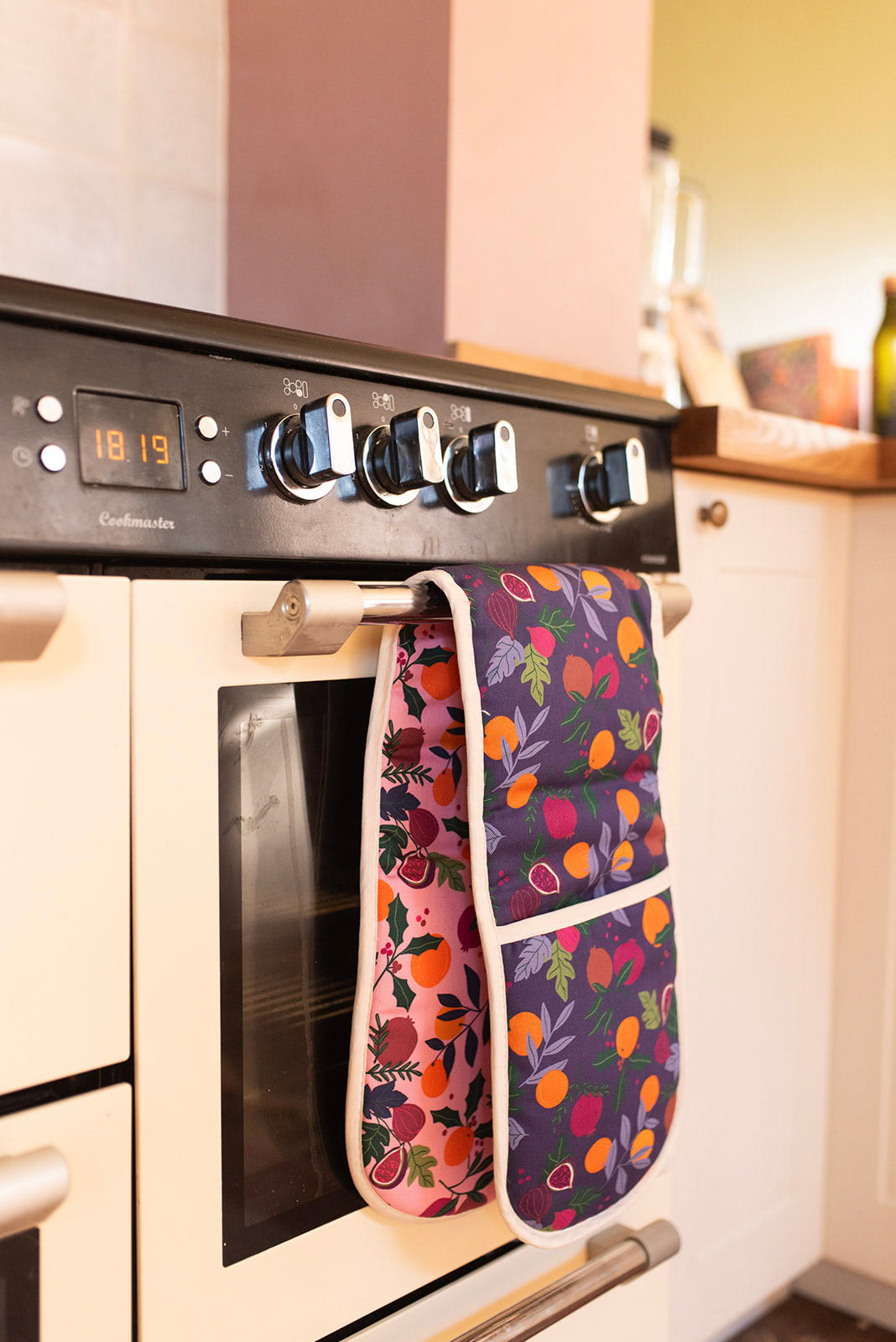 Botanical Fruits Organic Cotton oven gloves