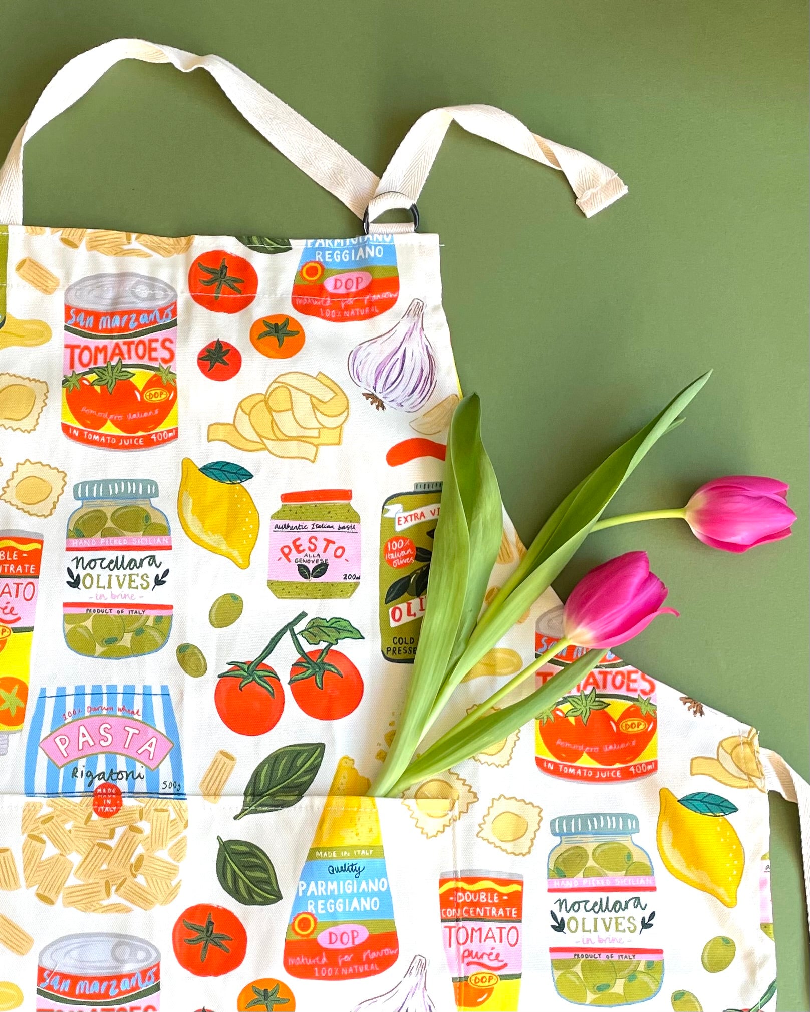 Italian ingredients Organic Cotton Apron