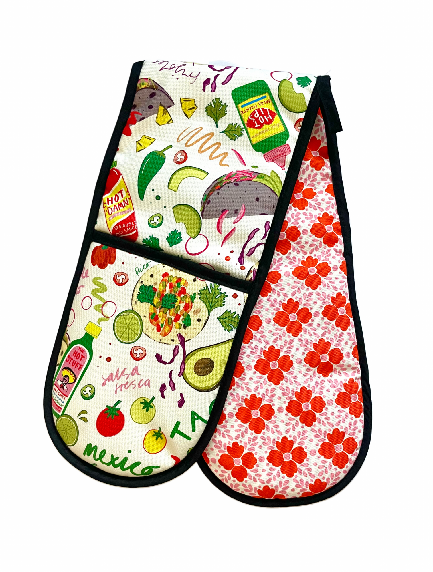 Tacos Organic Cotton Oven Gloves