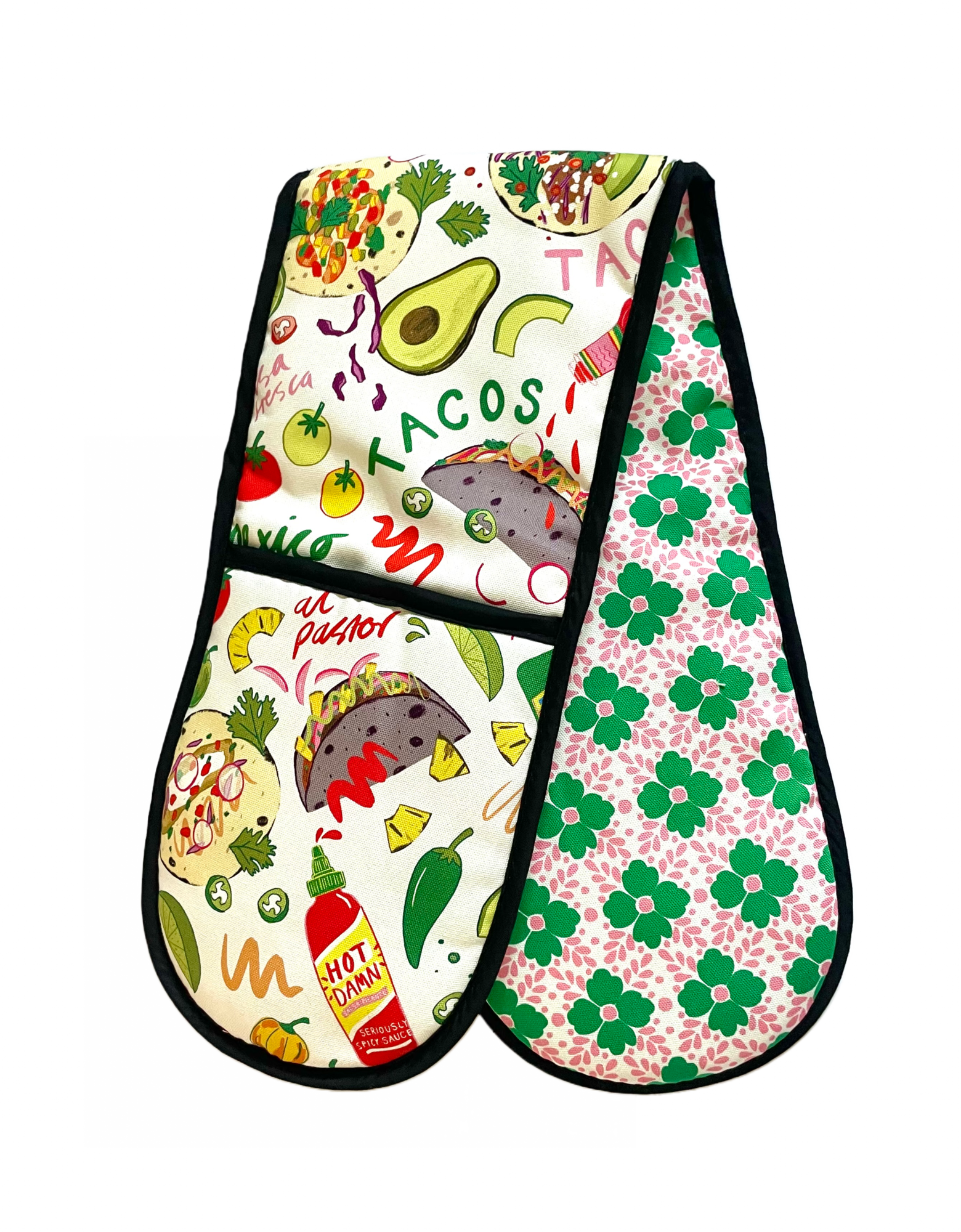 Tacos Organic Cotton Oven Gloves