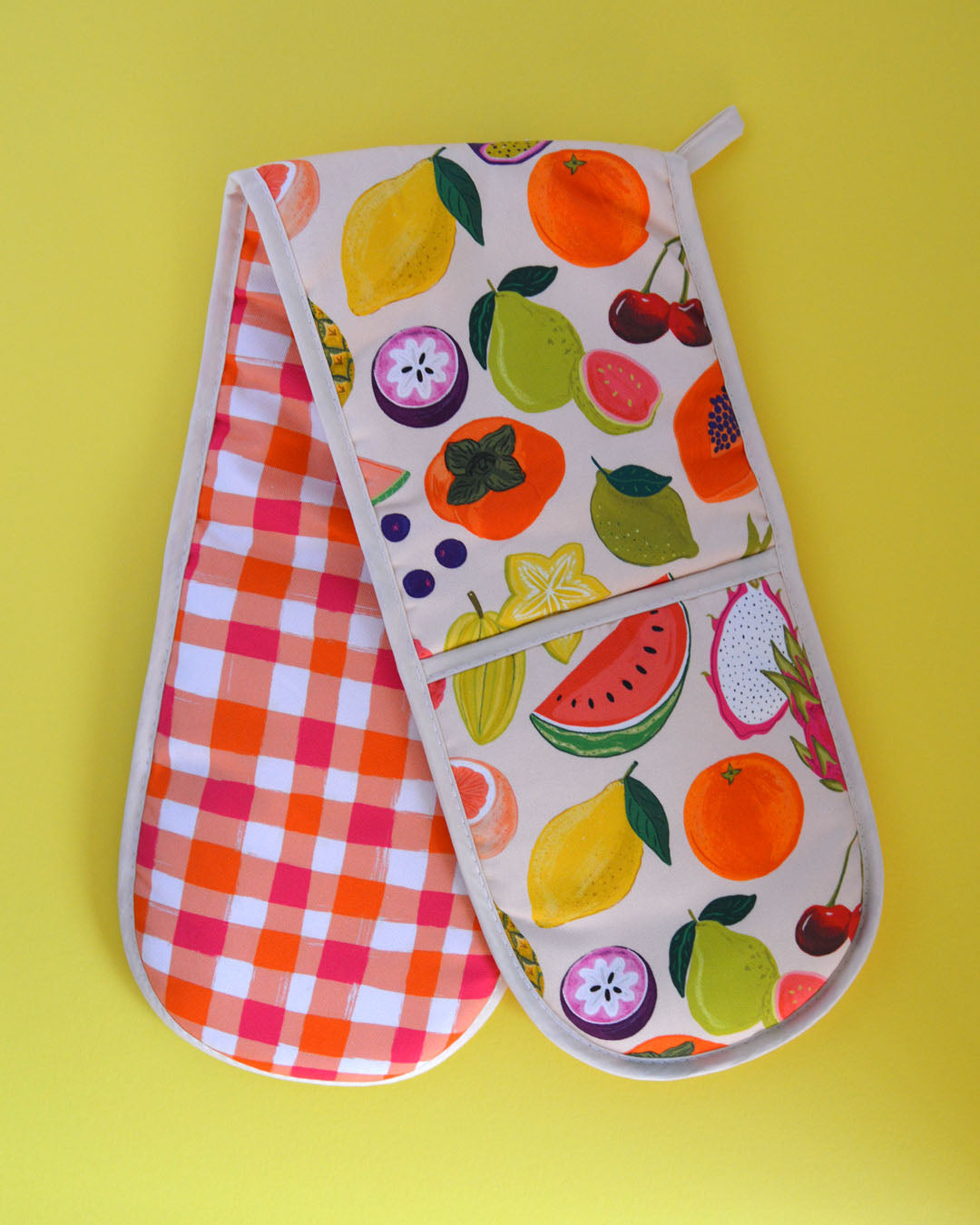 Tropical fruit Organic Cotton Oven gloves